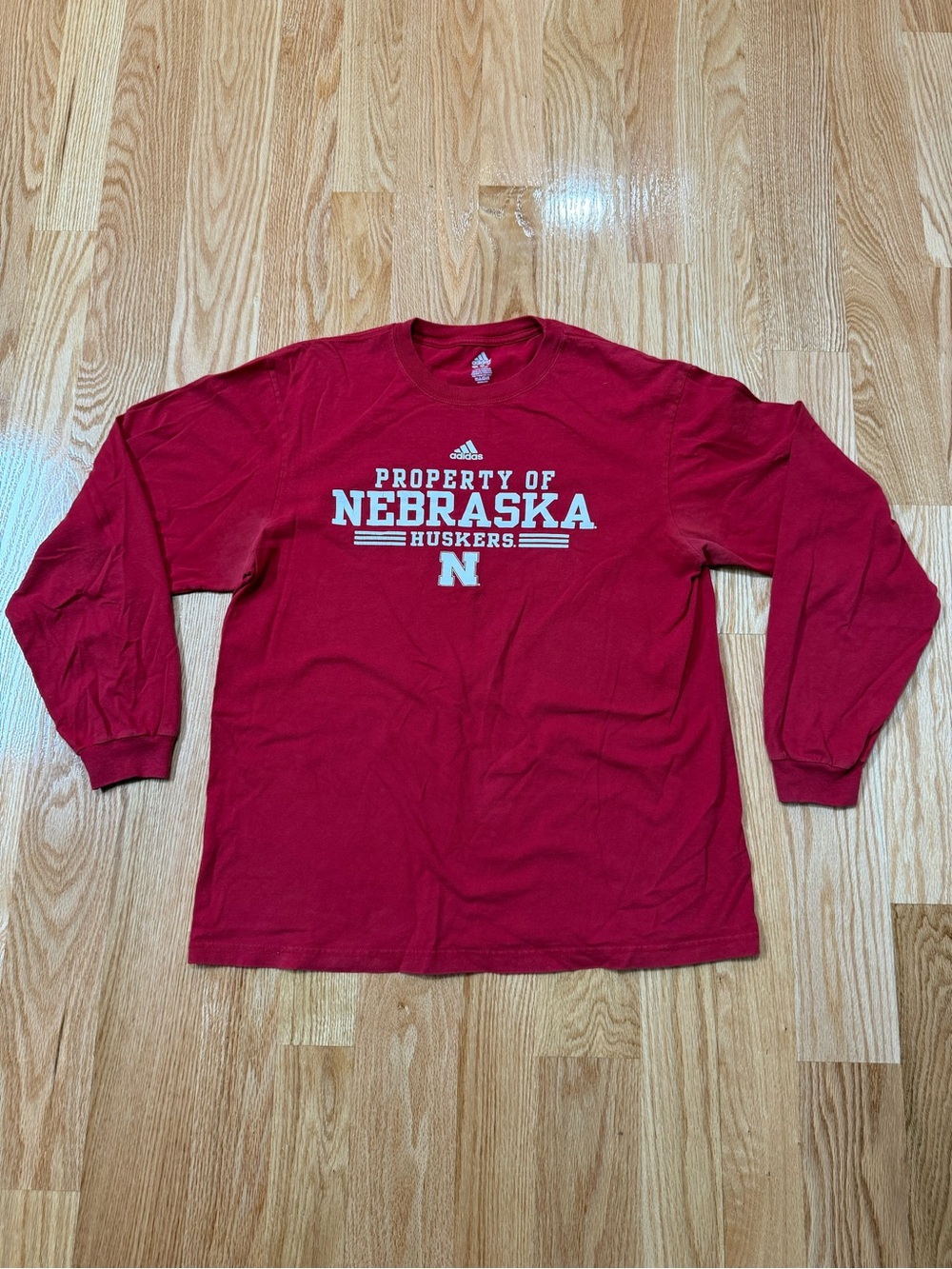 Nebraska Cornhuskers Adidas Men’s Long Sleeve Size Large Shirt
